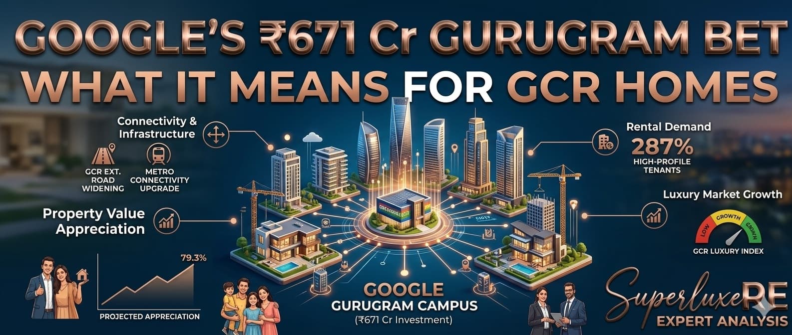 Google's ₹671 Cr Gurugram Bet — What It Means for GCR Homes