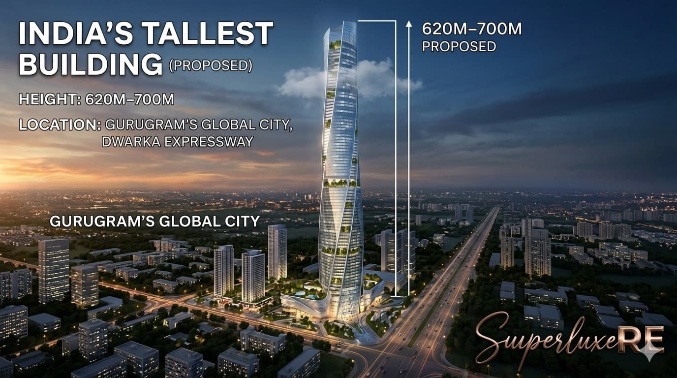 India's Tallest Building — 620–700m in Gurugram's Global City