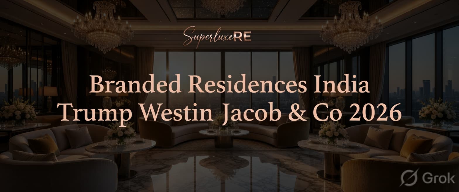 Trump Tower, Elie Saab, Jacob & Co — Every Branded Residence in India 2026: Price, Location, Investment Analysis| SuperLuxeRE